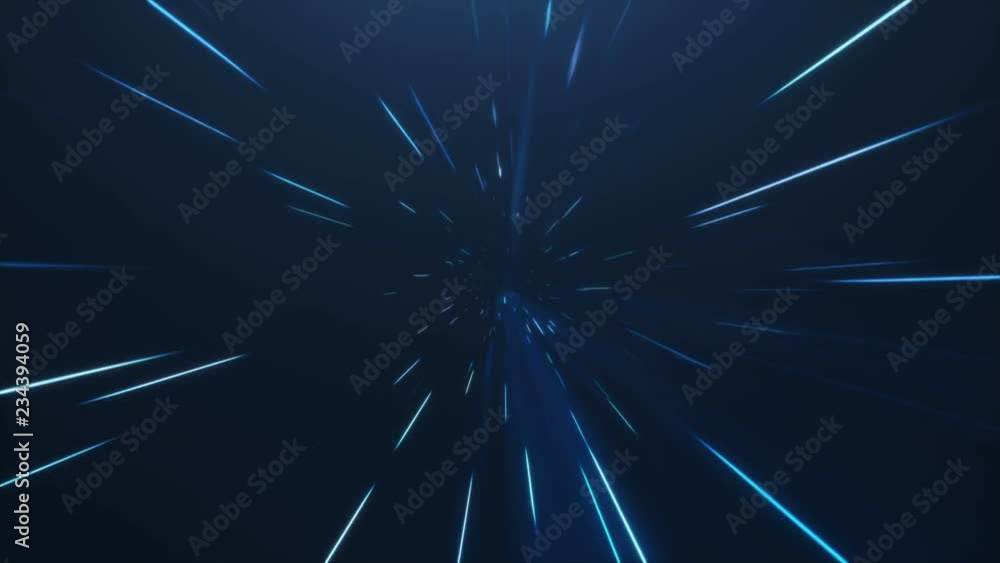 Poster 3d animation tunnel or wormhole, tunnel that can connect one universe with another. abstract speed t