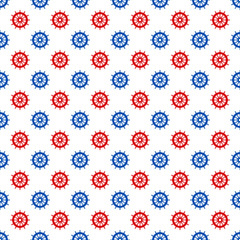 Seamless Ships Wheel Pattern