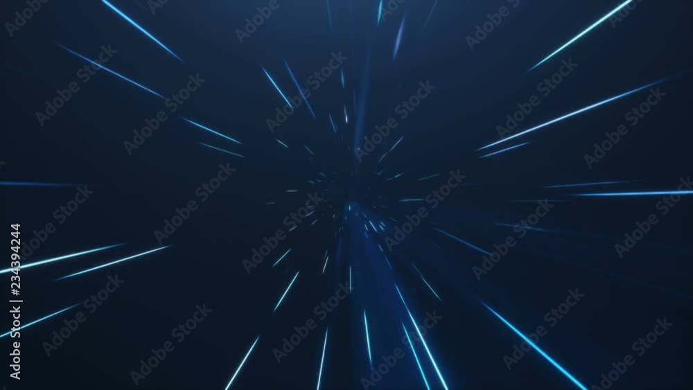 Poster 3d animation tunnel or wormhole, tunnel that can connect one universe with another. abstract speed t