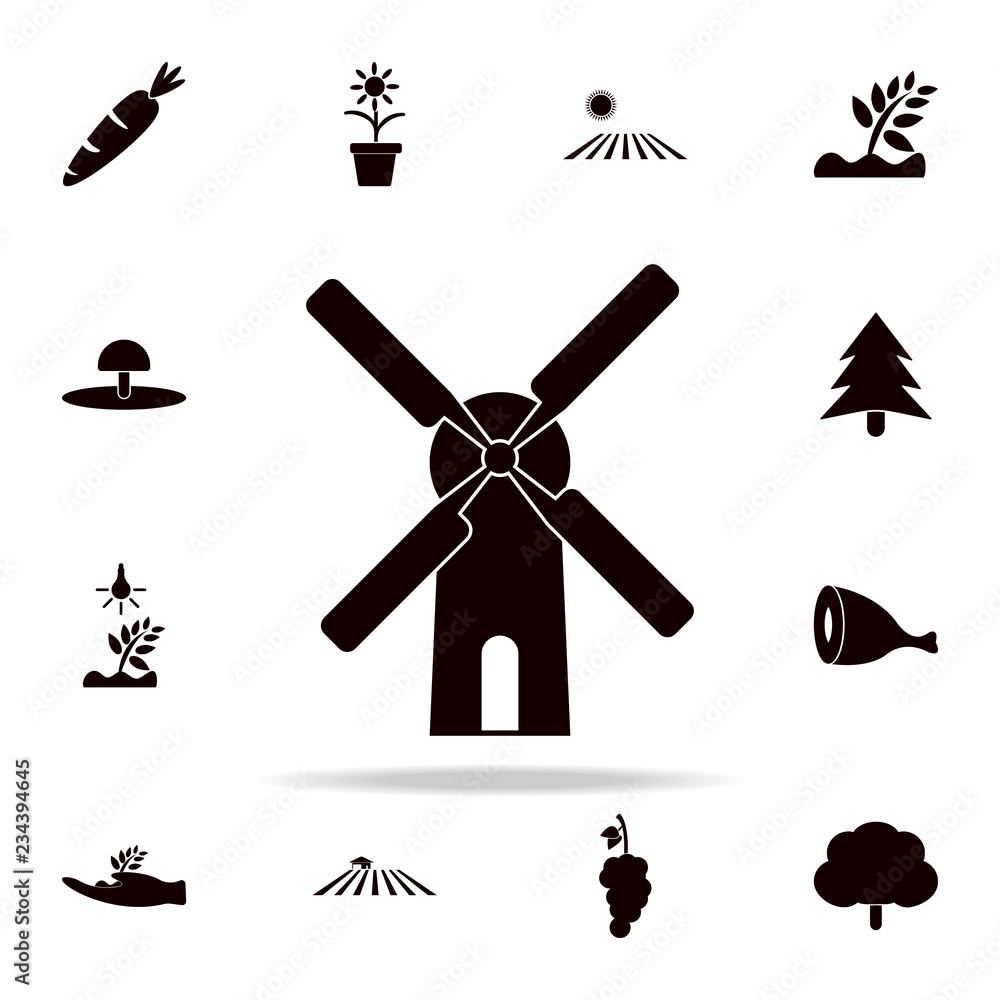 Poster mill icon. farm icons universal set for web and mobile