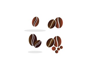 Coffee Beans Logo Template vector icon