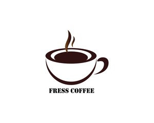 Coffee cup Logo Template vector