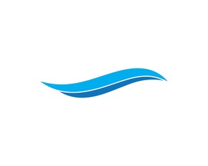 Fototapeta na wymiar Water Wave symbol and icon Logo