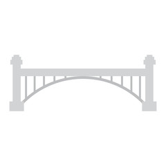 Isolated bridge structure image. Vector illustration design