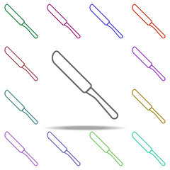 table-knife outline icon. Elements of restaurant in multi color style icons. Simple icon for websites, web design, mobile app, info graphics