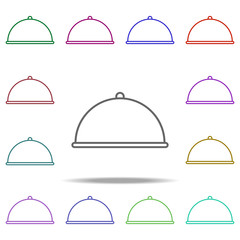 restaurant tray outline icon. Elements of restaurant in multi color style icons. Simple icon for websites, web design, mobile app, info graphics