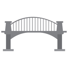 Isolated bridge structure image. Vector illustration design