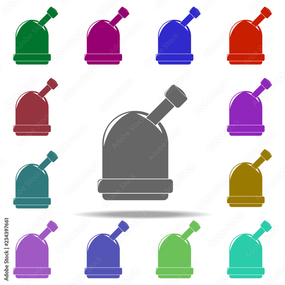 Poster observatory icon. elements of space in multi color style icons. simple icon for websites, web design