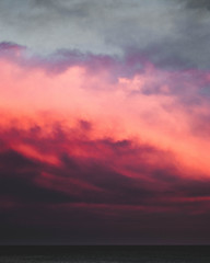 cielo atardecer rosa