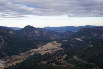 aerial view of mountains