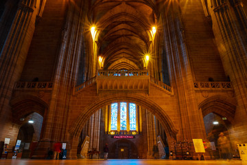 Naklejka premium Liverpool Cathedral in Liverpool, UK