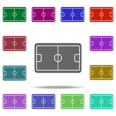 Fototapeta na wymiar football field icon. Elements of Sport in multi color style icons. Simple icon for websites, web design, mobile app, info graphics