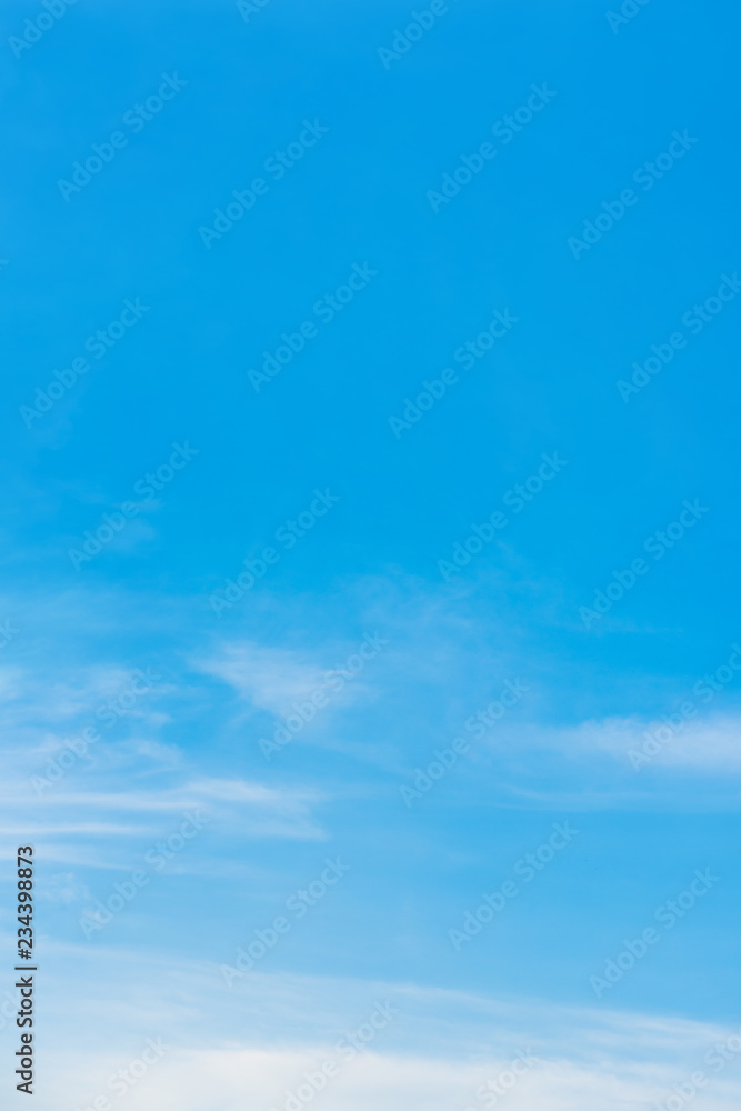 Wall mural Beautiful blue sky with cloud formation background