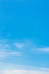 Foto op Plexiglas Beautiful blue sky with cloud formation background © wirakorn