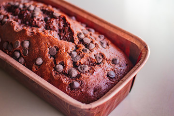 Chocolate chip cake.