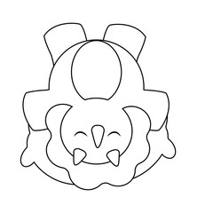 Cute cartoon dinosaur