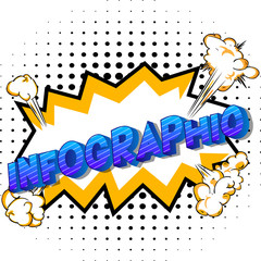 Infographic - Vector illustrated comic book style phrase.