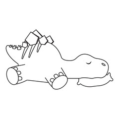 Cute cartoon dinosaur
