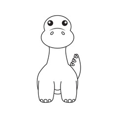 Cute cartoon dinosaur