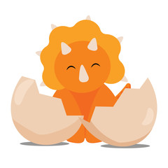 Cute cartoon dinosaur