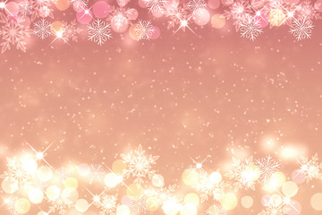 ピンクの冬背景