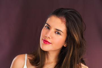 Naklejka premium Cute girl portrait