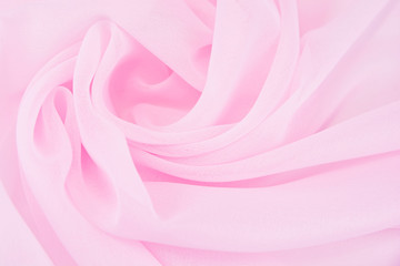 Obraz premium Texture chiffon fabric pink color for backgrounds
