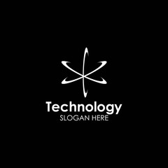 technology logo template