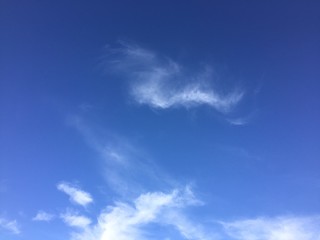 blue sky with white clouds