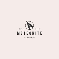 impact meteor logo hipster retro vintage label vector icon illustration © gaga vastard