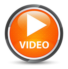 Video galaxy orange round button