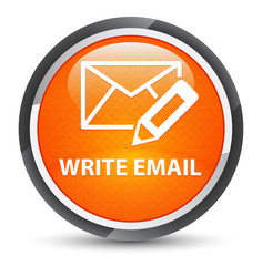 Write email galaxy orange round button