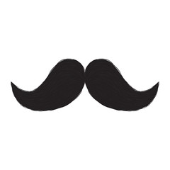 Abstract cute mustache