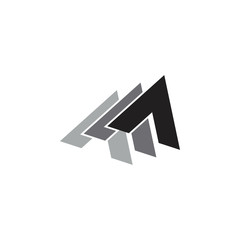 3d gradient arrows up logo 