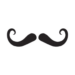 Abstract cute mustache