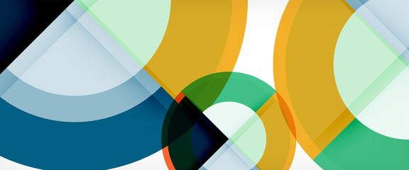 Obraz premium Circle abstract background, geometric modern design template