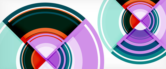 Obraz premium Circle abstract background, geometric modern design template