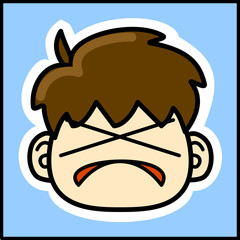 かわいい　男の子　顔　表情　アイコン