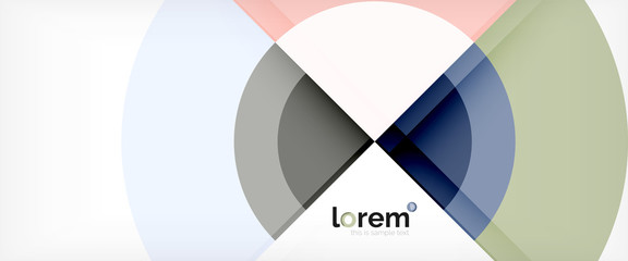 Obraz premium Circle abstract background, geometric modern design template