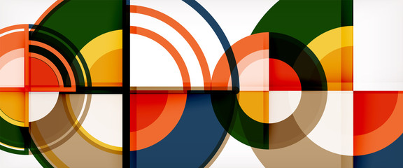 Vector abstract colorful circles background