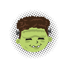 Kid with halloween costume