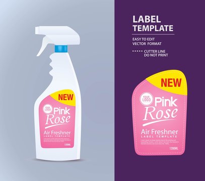 Bottle label, Package template design, Label design, mock up design label template