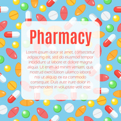 Pharmacy flat poster