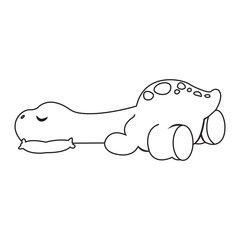 Cute cartoon dinosaur