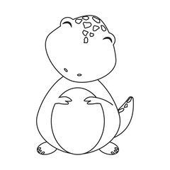 Cute cartoon dinosaur