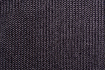 Dark gray knit cloth texture