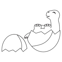 Cute cartoon dinosaur