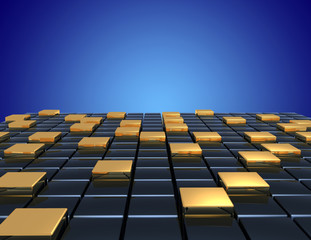 Obraz premium 3d abstract background cubes. 3d illustration