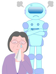 雇用主になった人工知能を持ったロボットに、ハラスメントを受ける人間。