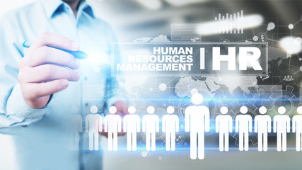 Human Resources, HR management, Recruitment, Talent Wanted, Employment Business Concept.